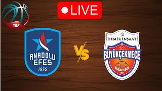 🔴 Live Anadolu Efes vs Buyukcekmece  Live Play By Play Scoreboard [upl. by Pussej597]