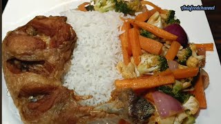 Cooking Easy amp Delicious Vegetable Stew with Rice Veggie Stew Recipe  Ghana Food Accra Streetfood [upl. by Llerrom]