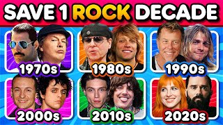 Save ONE Decade 🎸 Rock Edition  Epic Rock Battle 6 Decades [upl. by Cathryn]