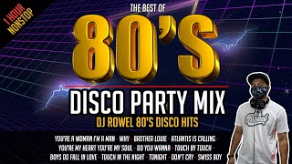 80s DISCO Party Mix  Nonstop 1hour DJ Rowel Remix  The best of 80s  Golden Hits  Oldies [upl. by Nodanrb]