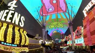 Fremont Street Zip Line  1080p HD Flightlinez  Fremont Street Experience Las Vegas NV [upl. by Rayle315]