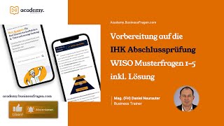 IHK Abschlussprüfung WISO  Vorbereitung Lernen Übungen mit Lösungen  IHK Zwischenprüfung 15 [upl. by Ariana76]