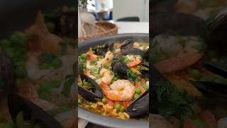 Easy seafood paella recipe paellarecipe seafood seafoodpaella paella [upl. by Terrag]