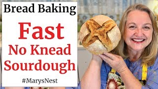 No Knead Sourdough Bread Recipe  FAST and FOOLPROOF [upl. by Sorcha512]