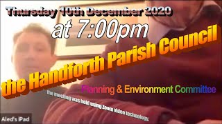 Best of the Handforth Parish Council Planning amp Environment Committee Thursday 10th December 2020 [upl. by Ianej570]