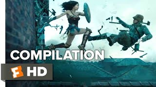 Wonder Woman ALL Trailers  Clips 2017  Movieclips Trailers [upl. by Chaffee]