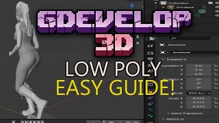 GDEVELOP 3D  EASY GUIDE  Models Blender [upl. by Anaeel]