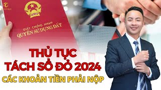 Thủ Tục Tách Sổ Đỏ 2024 Và Các Khoản Tiền Phải Nộp duycuonginvest batdongsan [upl. by Nerol]