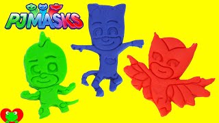 PJ Masks Play Doh Surprises Gekko Catboy and Owlette [upl. by Nylemaj]