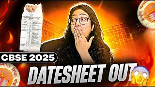 CBSE Datesheet 2025 Class 10 is Out [upl. by Yssep830]