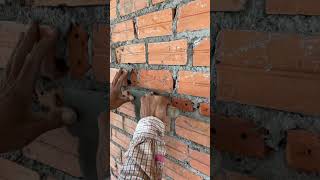 Corner for wall plaster shorts construction shortsfeed satisfying [upl. by Atikir]