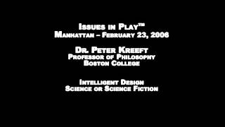 Dr Peter Kreeft Intelligent Design [upl. by Costello]