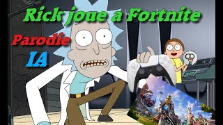 Rick amp Morty  Rick joue a Fortnite Parodie IA [upl. by Ligriv38]