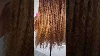 Custom colored handmade loc extensions So soft and beautiful Chelseyhermuseinccom locs loccrush [upl. by Ivett]