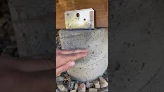 Installing a Deck Beam Directly on the Concrete Footing [upl. by Kolnick412]