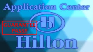 Bloxton Application Center Hilton Hotels GUARANTEED PASS ROBLOX [upl. by Anol]