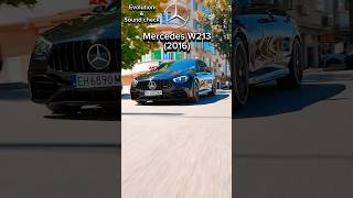 Mercedes E series evoiution and sound check automobile evolution mercedes mercedesbenz [upl. by Nonaihr]