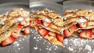 How to make NUTELLA CRÊPE CREPES [upl. by Diarmid]