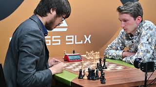 Ray Robson under time pressure vs Grigory Oparin 2024 Chess 9LX [upl. by Giza]