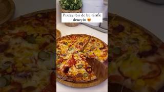 Pratik pizza tarifi 😋 shorts yemektarifleri [upl. by Angela]