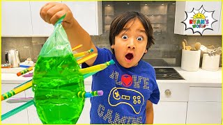 Top 5 Easy Science Experiments for kids to do at home with Ryans World [upl. by Coshow]