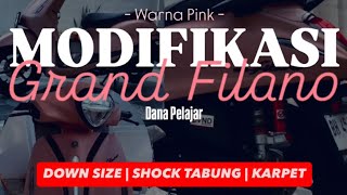 Modifikasi Grand FILANO PINK buat ceper tapi tetap aman  Downsize dan pakai Shock Tabung [upl. by Heise]