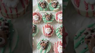 🎅🏻Christmas Chocolate Covered Oreo’s christmasdesserts chocolatecoveredoreos christmascookie [upl. by Lelith241]