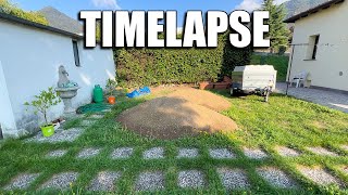 GARDEN RENOVATION TIMELAPSE 100 hours in 10 minutes [upl. by Rubbico]