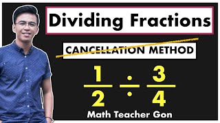 Dividing Fractions with Cancellation Method  How to Divide Fractions [upl. by Idahs]