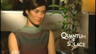 OLGA KURYLENKO ANS INTERVIEW FOR JAMES BOND QUANTUM OF SOLACE [upl. by Sliwa]