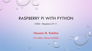 HMB  IoT  CH04  Raspberry Pi with Python 11 [upl. by Asabi]