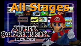 Super Smash Bros Melee  All Stages [upl. by Gnex336]