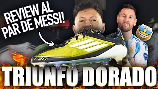 Los F50 de Messi con Lengüeta de Burrito 👀🥇 Triunfo Dorado F50 Review [upl. by Ranique927]