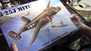 Revel 148 B25j Mitchell Bomber Build and Review [upl. by Simetra53]