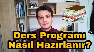 Ders Programı Nasıl Hazırlanır  Ders Çalışma Planı [upl. by Marolda]