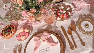 How to Host a Party 🎀 Coquette Galentines Day [upl. by Barbey322]