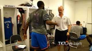 JAMES HARDEN PRE GAME 3 TRAINING NBA FINALS 2012 [upl. by Htinnek869]