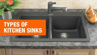 Types of Kitchen Sinks  The Home Depot Canada [upl. by Fisk]