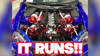 IT RUNS The V12 QUAD TURBO Toyota 86 is alive [upl. by Wohlen]