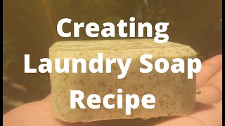 Creating handmade laundry soap recipe  Cold Process soap  Hot process soap [upl. by Annekim]