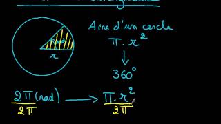 13 Aire dun secteur angulaire [upl. by Arman366]