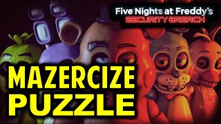 Mazercise Puzzle Use Mazercize Controls to Move the Walls amp Access the Vent  FNAF Security Breach [upl. by Durrell]