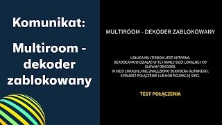 Polsat Box Komunikat Multiroom – dekoder zablokowany Jak skonfigurować dekoder multiroom [upl. by Ibok]