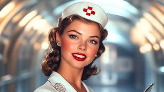 The Secrets Behind This Nostalgic Nurses  1950s Retro Future World  AI Short Film [upl. by Uzzial888]