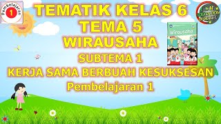 Kelas 6 Tematik  Tema 5 Subtema 1 Pembelajaran 1 Wirausaha [upl. by Jamill]