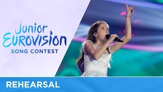 Lidia Ganeva  Magical Day Bulgaria First Rehearsal  Junior Eurovision 2016 [upl. by Noremac284]