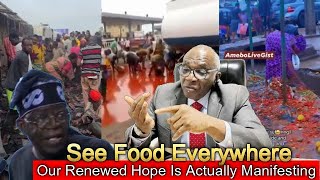 Tinubu Is Doing Well Nigerians Easily Pack Food On The Street [upl. by Ellan137]