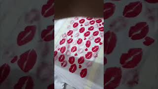 kiss tshirt 💋💋 make for ur Loved one💞💞 giftforlovedones viralvideo kissday painting [upl. by Lyrehc]