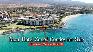 Maui Hawaii  Hotel Zoned Condo for Sale  Royal Mauian Tour [upl. by Yrrac]