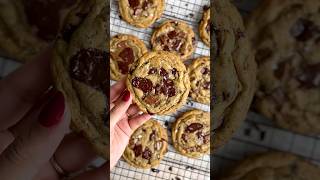 BEST Brown Butter Chocolate Chip cookies chocolatechipcookies recipe [upl. by Whitten]